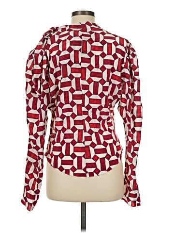 Isabel Marant Long Sleeve Silk Top (view 2)