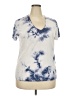 Universal Thread Tie-dye Blue Short Sleeve T-Shirt Size XXL - photo 1