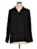 Pleione 100% Polyester Black Long Sleeve Blouse Size XL - photo 1