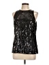 Banana Republic 100% Polyester Black Sleeveless Blouse Size 10 - photo 2