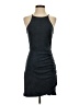 Aqua Solid Black Cocktail Dress Size S - photo 1