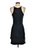 Aqua Solid Black Cocktail Dress Size S - photo 2