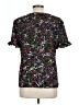 Grace Floral Black Short Sleeve Blouse Size L - photo 2