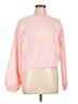 Listicle Floral Pink Pullover Sweater Size L - photo 1