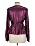 Sugar Lips Metallic Purple Long Sleeve Blouse Size L - photo 2