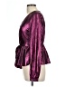 Sugar Lips Metallic Purple Long Sleeve Blouse Size L - photo 5