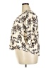 Fun2Fun 100% Rayon Floral Ivory 3/4 Sleeve Blouse Size 2X - photo 5