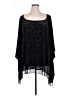 Notations Black Poncho Size Fits all womenEstimated - photo 1