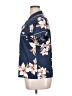 Unbranded Floral Blue Short Sleeve Blouse Size XL - photo 5