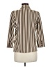 Olivia Moon Stripes Brown Blazer Size M - photo 2