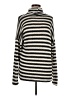 Michael Lauren Stripes Silver Turtleneck Sweater Size L - photo 1