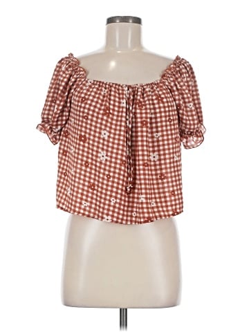 Papaya Short Sleeve Blouse (view 1)