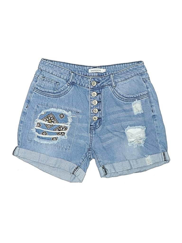 Pre-owned Misslook Denim Shorts In Blue