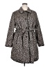 Dennis by Dennis Basso 100% Polyester Animal Print Gray Coat Size XXXL - photo 1