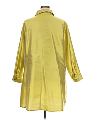 Galinda Wang 3/4 Sleeve Silk Top (view 2)