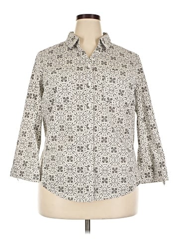 Croft & Barrow 3/4 Sleeve Button-Down Shirt (view 1)