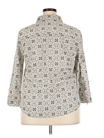 Croft & Barrow 3/4 Sleeve Button-Down Shirt (view 2)
