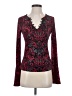 Venus Burgundy Long Sleeve Top Size XS - photo 1