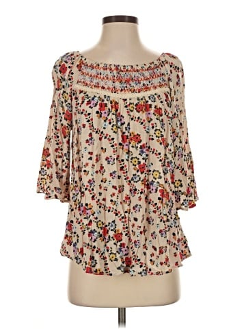 Democracy 3/4 Sleeve Blouse (view 1)