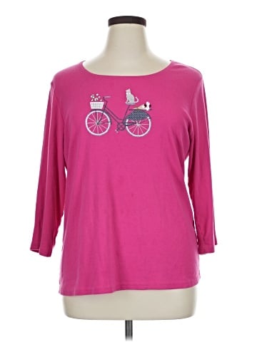 Karen Scott 3/4 Sleeve T-Shirt (view 1)