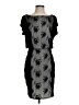 Sangria 100% Polyester Graphic Gray Cocktail Dress Size 4 - photo 1