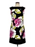 AGB Graphic Black Casual Dress Size 10 - photo 1