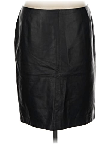 Lafayette 148 New York Faux Leather Skirt (view 1)