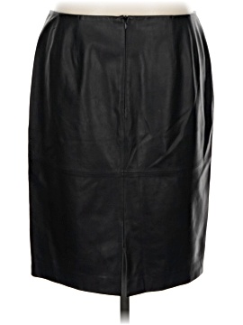 Lafayette 148 New York Faux Leather Skirt (view 2)