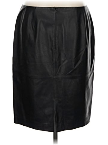 Lafayette 148 New York Faux Leather Skirt (view 2)