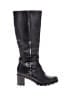 Ugg 100% Leather Black Boots Size 8 - photo 1