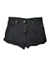 Aero 100% Cotton Black Denim Shorts Size 14 - photo 1