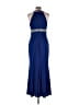 JS Boutique 100% Polyester Blue Cocktail Dress Size 12 - photo 2