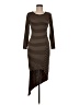 Bar III Stripes Brown Casual Dress Size M - photo 1