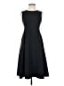 Uniqlo 100% Polyester Solid Black Cocktail Dress Size S - photo 1