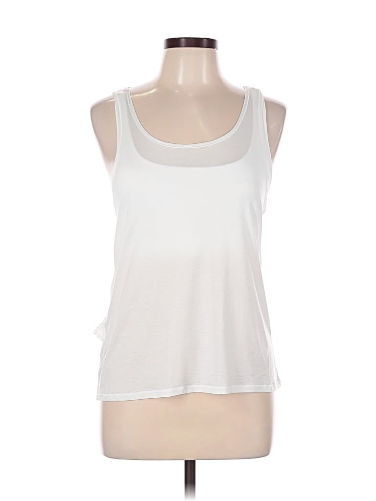 Pre-owned Lululemon Athletica Sleeveless T-shirt In White