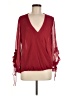 Zara Basic Red Burgundy 3/4 Sleeve Blouse Size M - photo 1