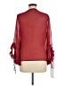 Zara Basic Red Burgundy 3/4 Sleeve Blouse Size M - photo 2
