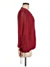 Zara Basic Red Burgundy 3/4 Sleeve Blouse Size M - photo 4