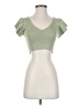 Dreamers Green Short Sleeve Top Size S - photo 1