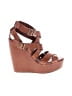 Kork-Ease 100% Leather Brown Wedges Size 6 - photo 1