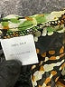 Gibson 100% Silk Animal Print Brown Short Sleeve Silk Top Size M - photo 8