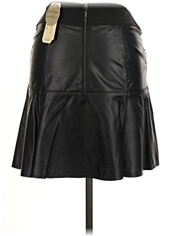Nicole Miller Artelier Leather Skirt (view 2)