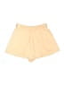 Topshop 100% Polyester Solid Yellow Shorts Size 4 - photo 2