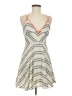 Ecote Chevron-herringbone Gray Ivory Casual Dress Size 6 - photo 1
