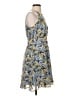 Maison Jules 100% Polyester Floral Blue Casual Dress Size 2 - photo 4