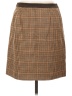 Ann Taylor 100% Wool Houndstooth Brown Wool Skirt Size 10 Petite - photo 2