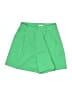 Danielle Bernstein Solid Green Shorts Size 4 - photo 1