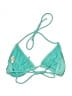 Op Solid Teal Swimsuit Top Size M - photo 2