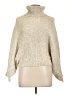 Magaschoni Metallic Tan Turtleneck Sweater Size L - photo 1