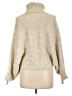 Magaschoni Metallic Tan Turtleneck Sweater Size L - photo 2